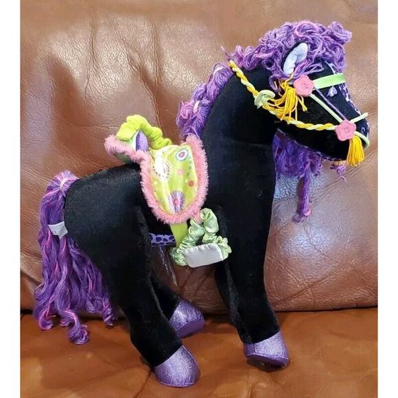 2006 Manhattan Toy 13 Inch Black Groovy Girls Horse Midnight Star Poseable - Picture 2 of 10
